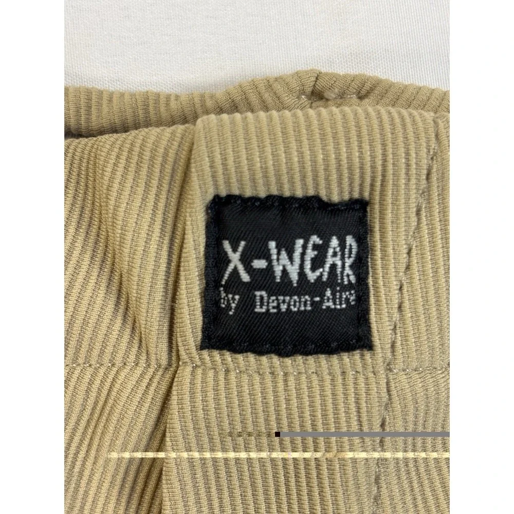 Devon Aire X-Wear Kids Lg‎ Beige Fitted Equestrian Ribbed Breeches Pants Riding